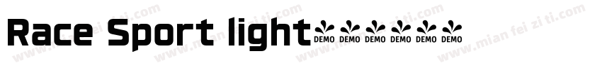 Race Sport light字体转换
